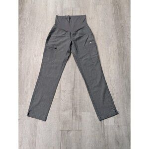 FIGS Women Scrub Pants Gray Maternity Cargo Size XS 26"X29"